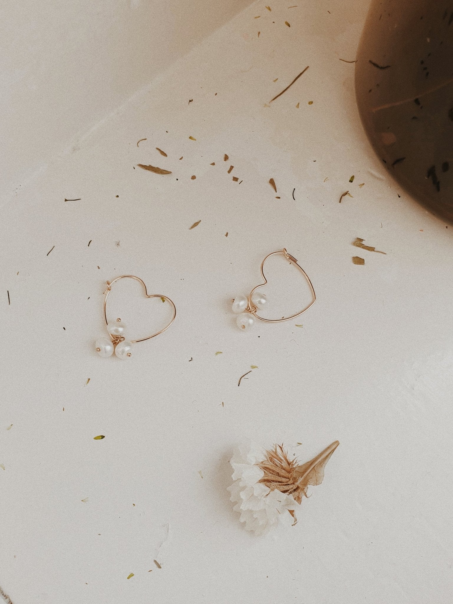 Créoles cœurs et perles de culture - fashion club