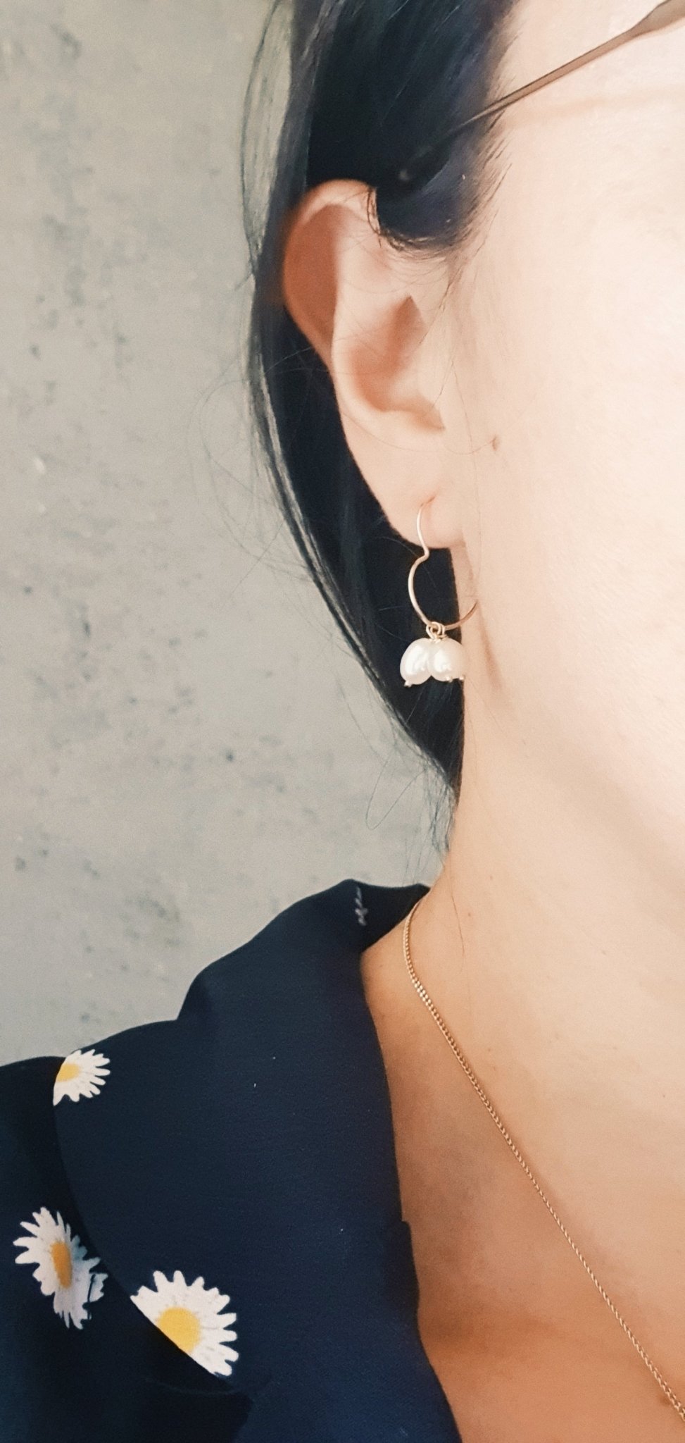 Créoles cœurs et perles de culture - fashion club