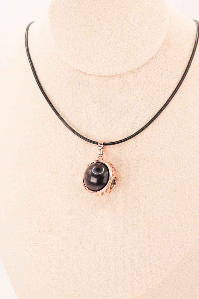 Pendant | Amethyst Moon Sphere - fashion club