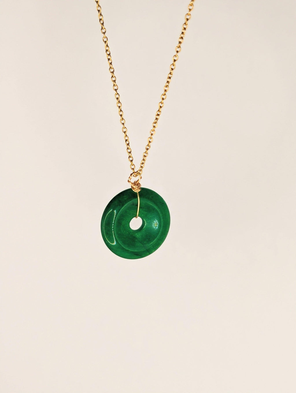 Pendentif Donut en Jade de Malaisie - fashion club